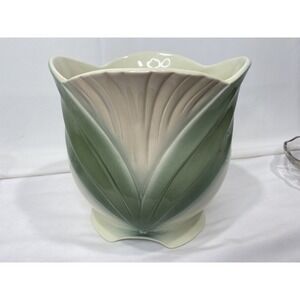 Vintage‎ Lotus Vase 1982 England Art Deco Retro Collectible Home Decor